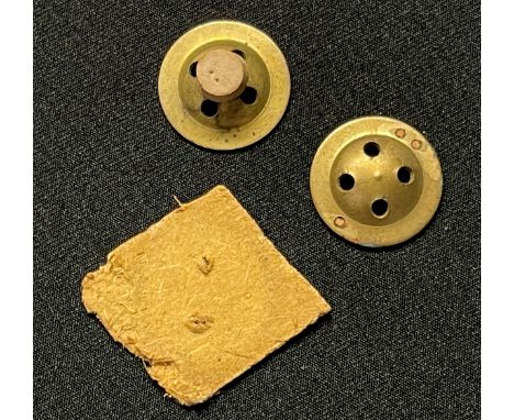 WW2 British Fly Button Escape Compass. Unissued with original cardboard backing with protective cork over the spike. 