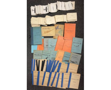 Reprinted WW1 &amp; WW2 British Aircraft Manuals along with original Aircraft Recognition Cards and original 1930 AM Manual o