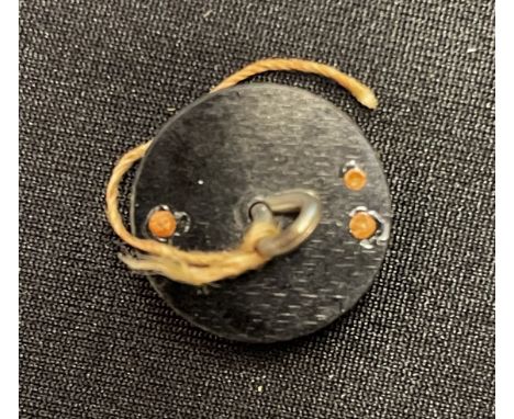 WW2 British RAF, MI9, SOE, Special Forces, Vest (WESKIT) Button Escape compass in black Bakelite. 