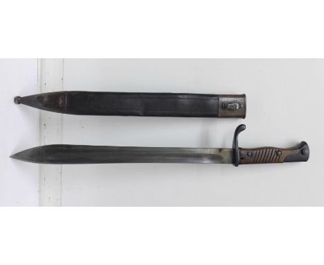 A bayonet with scabbard, the blade marked Solingen