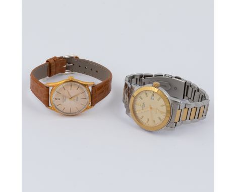 Rotary, two Rotary wristwatches to include a Rotary Classic with date window & stainless steel bracelet, battery, CGB00002/02