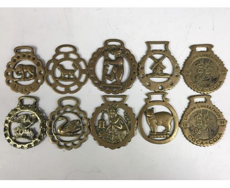 Vintage horse brasses