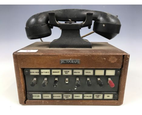 A Vintage Dictograph exchange telephone (a/f)