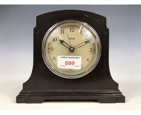 A vintage Ferranti bakelite cased electric mantel clock