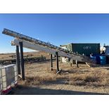 Cardwell Vib-O-Vey Stainless Steel Incline Shaker Conveyor, 24" Wide x 32' Long x 10" Deep, Rigging/