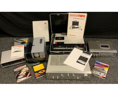 Audio Visual equipment - an Electrosonic Showtape ES 3669 dissolve unit/cassette recorder;  Electrosonic Showpulse ES 3006 di