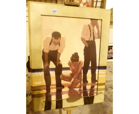 VETTRIANO PRINT. Jack Vettriano print, 60 x 76 cm