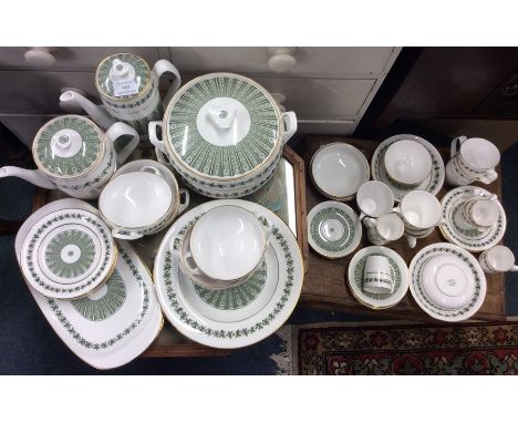 A large Spode 'Provence' pattern dinner / tea service. Est. £30 - £50.