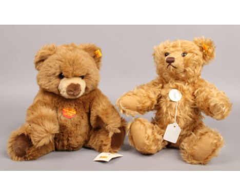 Two Steiff teddy bears to include growling example.