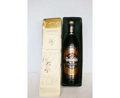 Glenfiddich scotch whisky in presentation tin  75cl