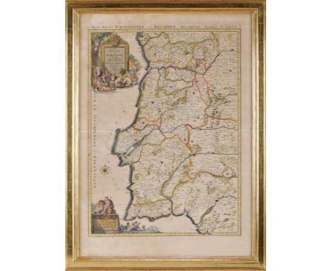 PRINT.- PORTUGAL.- Le Royaume de Portugal et des Algarves. Divisé en ses Archevêchés, Evêchés, et Territoires / par le Sr. Sa