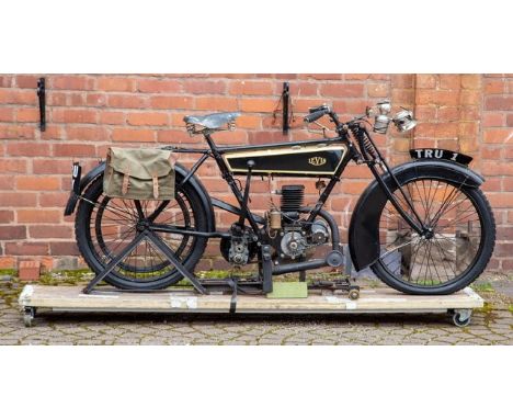 Motorcycle ridden by Truly Scrumptious. This is a genuine motorcycle made in Birmingham by ‘Levis’ , who manufactured two &am