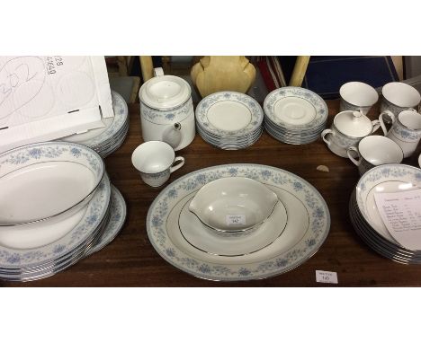 A good Noritake gilded dinner service. Blue Hill pattern.