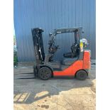 Toyota 5,000 LB. Cap. Forklift, Model 8FGCCU25,189" Lift Height, Cushion Tire, LP, 5,004 Hours