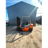 Daewoo GC25E 5,000 LB. Cap. Forklift, 3-Stage Mast, Solid Pneumatic, Diesel, 6,861 Hours