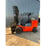 Toyota 7FGCU55 12,000 LB. Cap. Forklift, 239" Lift Height, LP, Cushion Tire, 3,690 Hours