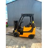 2014 Yale 3,000 LB. Cap. Forklift, Model GLP030VXNRSV062, 83.9" Lift Height, Solid Pneumatic, LP, 11