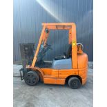 CAT 6FGCU25 5,000 LB. Cap. Forklift, 80" Lift Height, LP, Cushion Tires, 6,920 Hours