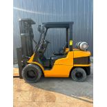 CAT P7000 7,000 LB. Cap. Forklift, 186" Lift Height, LP, Solid Pneumatic, 10,385 Hours