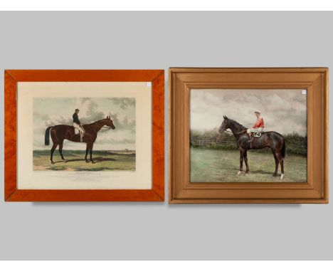 A print after Harry Hall of Cotherstone the 1843 Derby winner with William Scott up,engraved by Charles Hunt, published by S 
