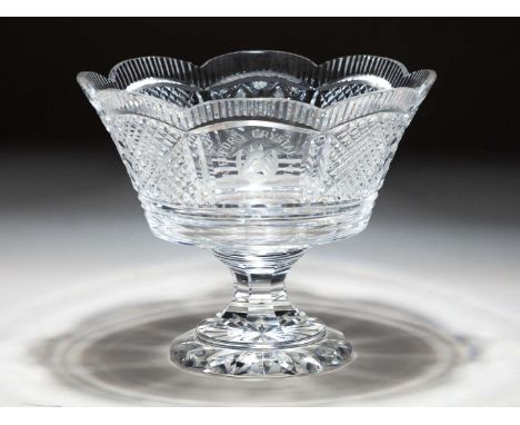 The trophy for the 1979 Waterford Crystal Mile at Goodwood won by the racehorse Kris,in the form of a Waterford Crystal bowl,