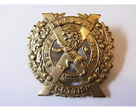 14th County of London Battalion (London Scottish) Regiment WWI issue (White Metal, Lugs) K&K: 1840