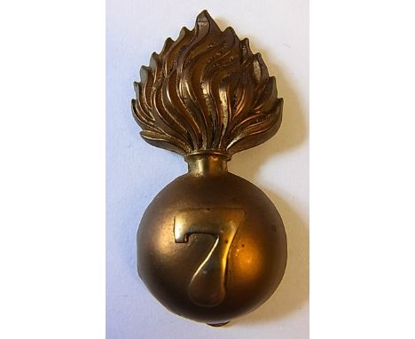 7th City of London Regiment (Post Office Rifles) Other Ranks Cap badge, issued post 1920 (Brass. Slider) K&K: 1826 A Restrike