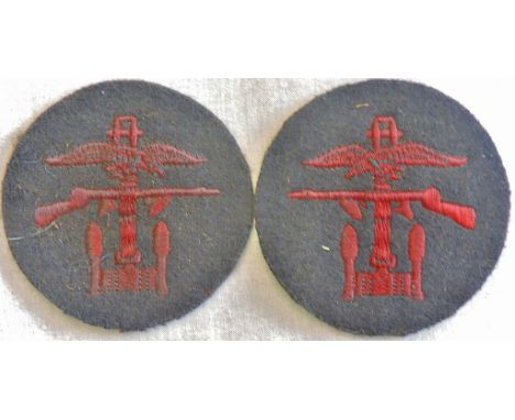 British WWII 'Army, Air force and Navy' Combined Operations sleeve patches (2) in excellent condition.