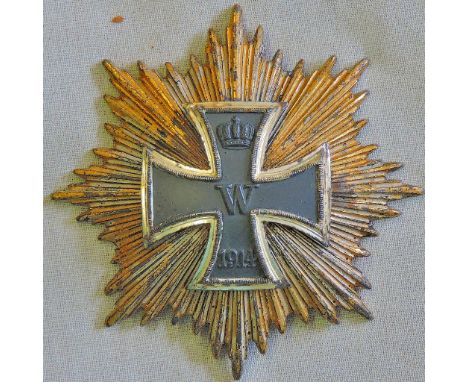 Imperial German Pattern Star of the Grand Cross of the Iron Cross, known as the Hindenburg Star as he was  only the one award