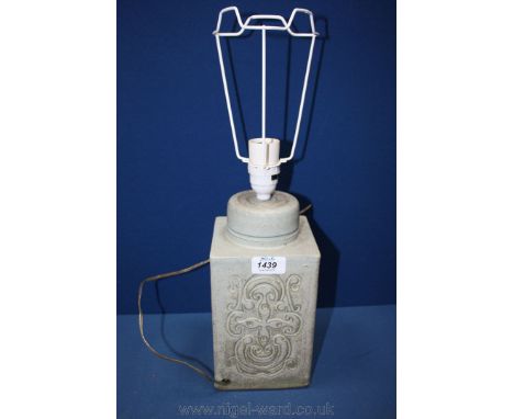 A Studio pottery Table Lamp