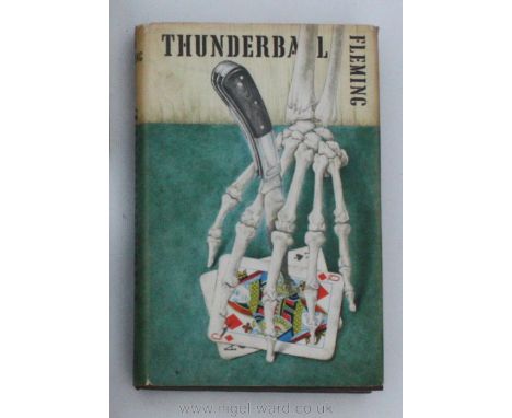 A first edition 1961 copy of 'Thunderball' by Ian Fleming, published by Jonathan Cape, the boards in good condition with ligh