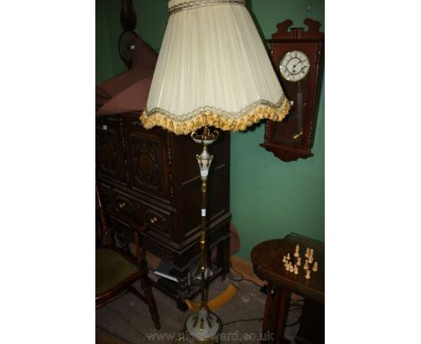 A Brass Standard Lamp 