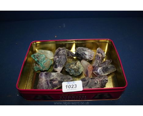 A quantity of Minerals including amethyst