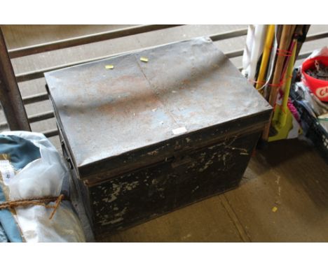 A metal trunk