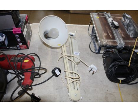 An Anglepoise style lamp