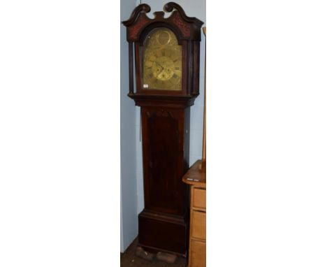 ~ A mahogany eight day longcase clock, signed Wilm Dobie, Falkirk, late 18th century