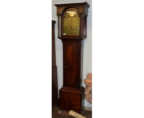 ~ A mahogany eight day longcase clock, signed W Fenton, Newcastle, circa 1780