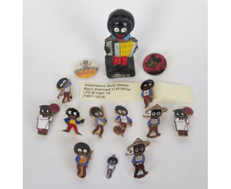 Enamel Badges: Mickey Mouse Weekly Mouse Chums, Robinsons Advertising comprising of 10 enamel badges, a Gollicrush Orange Dri