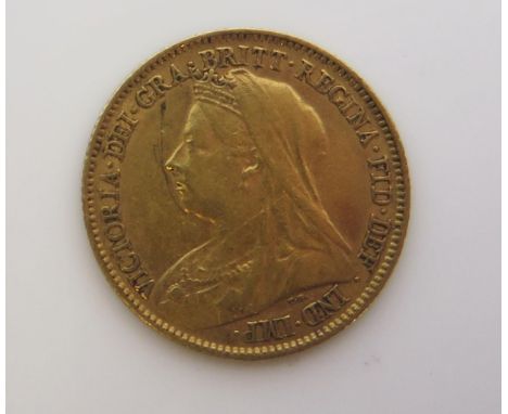 Victoria 1898 Gold Half Sovereign 