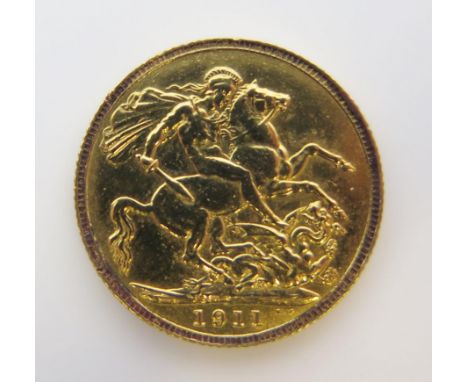 George V 1911 Gold Sovereign 