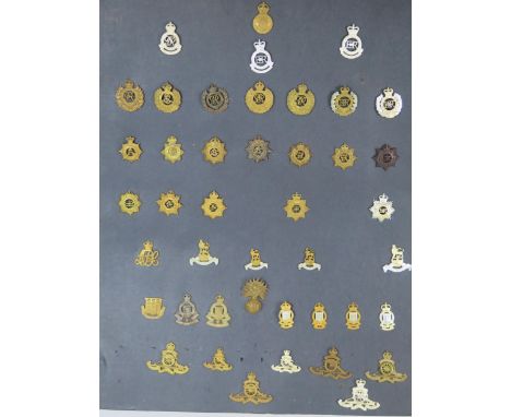 Collection of Regimental Badges including Royal Military Academy, Royal Engineers, Indian Army Service Corps, Service Corps, 