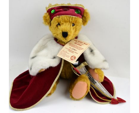 Three Limited Edition Hermann-Spielwaren bears from the European Edition to include:Queen Guinevere Bear in pink dress  nd cr