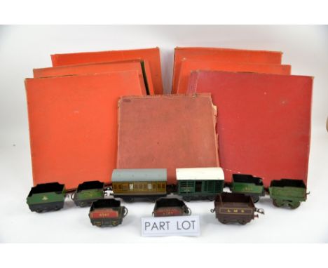 Six Hornby Trains No.2 Turntables and a Right Angle Crossing CR1, all boxed, together with a an assortment of predominantly O