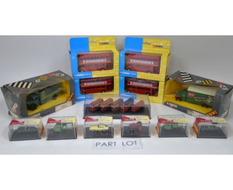A quantity of predominantly Corgi, Hornby and Scale Autos diecast models, all boxed. (qty)Provenance: Single owner stock coll