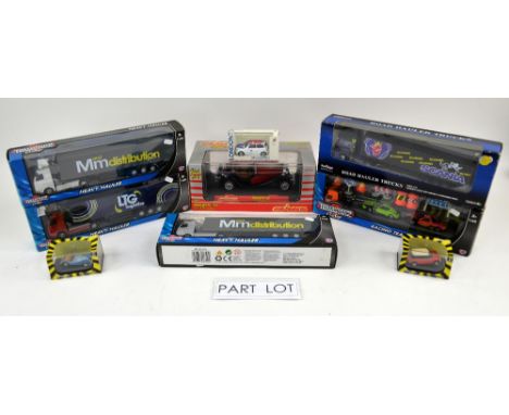 A quantity mostly boxed diecast models including Majorette, Teamsterz, and Oxford. (qty)Provenance: Single owner stock collec