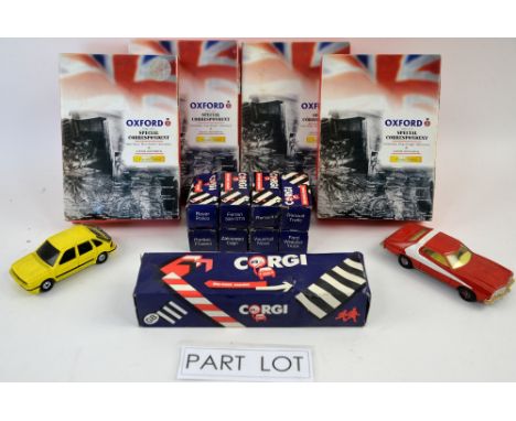 A quantity of boxed Corgi and Oxford dieast models and other unboxed Corgi diecast vehicles. (qty)Provenance: Single owner st