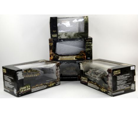 Five boxed 1:32 scale Forces of Valor tanks. (5)Provenance: Single owner stock collection of Robert Dartnell and Mrs Joyce Bu