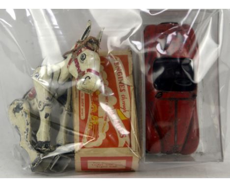 A cast metal Muffin the Mule puppet marked 'Made in England', a Schuco 4001 clockwork car (af) and a boxed River Series Engin