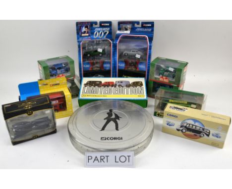 A quantity of boxed Corgi James Bond 007 and other models including numbers TY95901, TY95902, 97113, CC82267 and CC82270. (qt