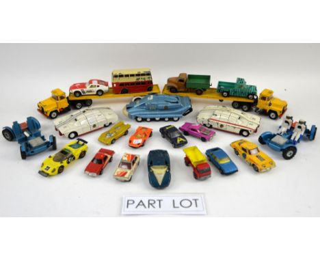 A quantity of predominantly Corgi and Dinky diecast models. (qty)Provenance: Single owner stock collection of Robert Dartnell